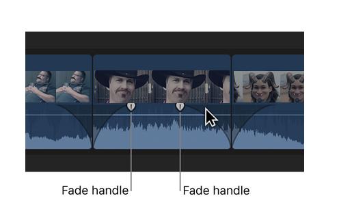 渐入 / 渐出 在 Final Cut Pro X 中有几种方式在片段的音频部分创建渐入 / 渐出效果或音频部件 按下触摸屏上的