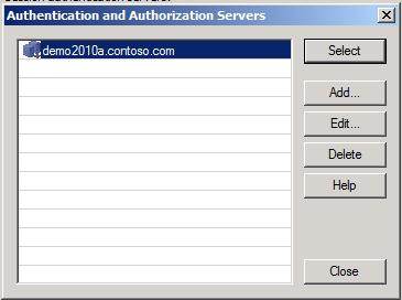 单击 用户为每台选定的服务器提供凭据 [User provides credentials