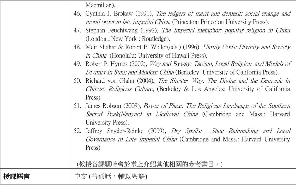 ) (1996), Unruly Gods: Divinity and Society in China (Honolulu: University of Hawaii Press). 49. Robert P.