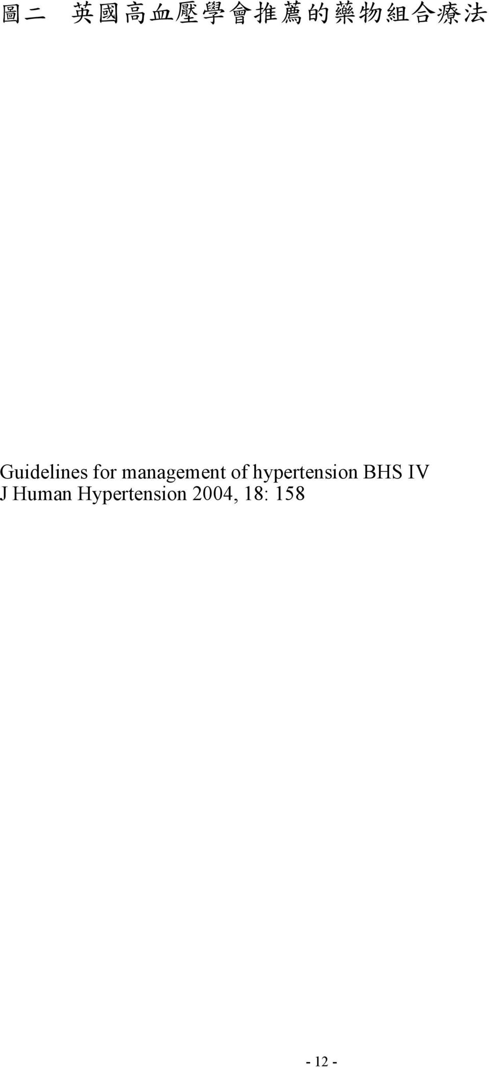 for management of hypertension BHS