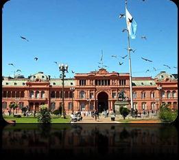 布宜諾斯艾利斯大教 堂 總統府 ( 玫瑰宮 ), 玫瑰宮 是阿根廷總統府的別稱, 因它的外牆漆成玫瑰粉紅色, 氣派典雅, 是阿 根廷人的喜稱