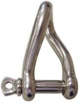 Shackle 12mm 190 2410-0606 BOW SHACKLE,(elec galv) 6mm 105 2410-0612 Bow