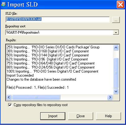 28. 待匯入作業完成後, 按 Close 離開 Import SLD 對話窗 29. 按 Close 離開 Component Database Manager 30.