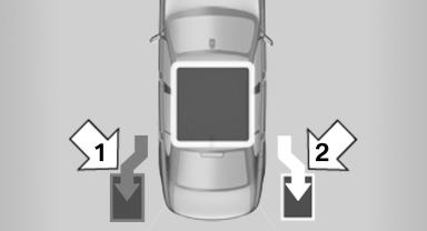 操作 行驶舒适性 打开 系统状态 通过按钮 灰色 系统未激活 驻车间隙查 询 按压按钮 蓝色 系统激活 有合适的驻车间 隙 LED 指示灯亮起