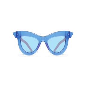 COCO AND BREEZY CBJR- SEASTAR- 101 $112 WSP / $239 MSRP SEASTAR COLOR: TRANSPARENT GREEN APPLE LENS: GREEN MIRROR / 100% UV PROTECTION SIZE: 49-19- 145 C AT-EYE FRAME IN GREEN APPLE ACETATE,