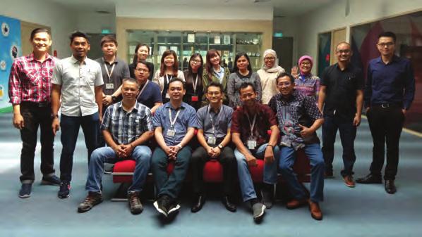 14 Training & Development KNOWLEDGE SHARING WITH TPPI Colleagues from TPPI - our packaging facility in Batam, Indonesia - comprising Business Development, Planning, Production and Quality Assurance,