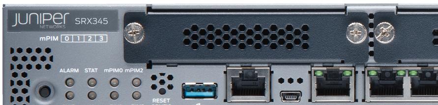 产品线包括四种产品型号 : SRX300:SRX300 业务网关将安全服务 路由 交换和 WAN 连接性整合到一个小型化的台式设备中, 能够为最多 50 个用户的小型零售办公场所提供安全保护 SRX300 是一种经济高效的集成化网络和安全平台, 最多支持 1Gbps 防火墙和 250Mbps IPsec VPN SRX320:SRX320 业务网关将安全服务 路由 交换和 WAN