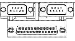 A / B / (25 pin Female) A (9 pin Male) B ❹ (15 pin Female) ❺ Line Out (Front Speaker) Line In (Rear Speaker) MIC