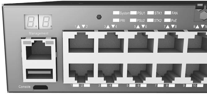 . Ground the Switch AS460-54T AS460-54P Rack mounting kit two brackets and eight screws Four adhesive foot pads Two power cords Console cable RJ-45 to DB-9 Micro-USB to RJ-45 Cable Documentation