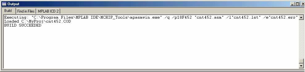 MPLAB IDE v6.xx 快速入门 现在桌面上应显示如图 2-9 所示的项目窗口 图 2-9: 项目窗口 提示 : 可以在项目窗口中用鼠标右键添加文件或保存项目 如果操作错误, 可以选择要删除的文件并单击鼠标右键, 通过弹出菜单手动删除文件 2.