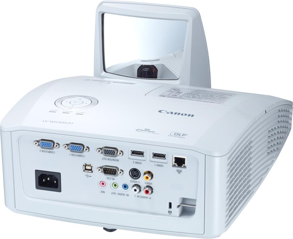 超短焦距, 轻巧便携 WXGA(1280 800) 超短焦机型 * 3000 流明亮度和 2300:1 高对比度 采用 DLP Brilliant Color 六色轮技术 内置双 HDMI