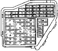十四 后风窗电动卷帘线路图 ( 从 2000 年车型起 ) (1) 继电器 ( 图 23-118)