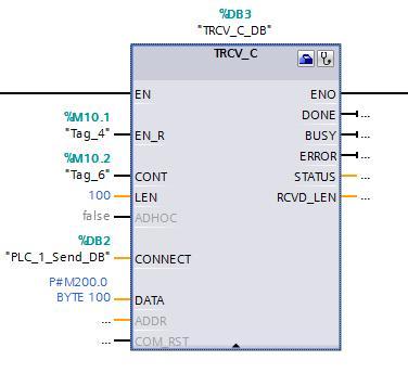 图 2-6 调用 TRCV_C 管理连接并接收数据 2.