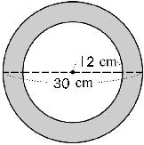 ①大圓的面積大約是 平方公分
