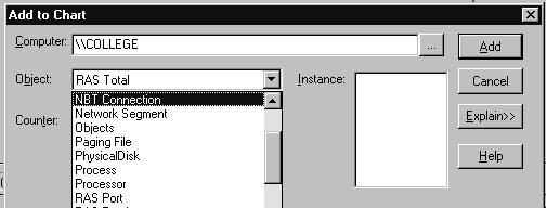 Windows NT Performance M o n i t o r 5