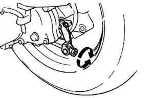 ) 從齒輪油注入口注入, 完成後裝上螺栓並鎖緊 ( 補充後請確實鎖上螺栓, 檢查齒輪油是否有洩漏情形 ) 推薦使用三陽正廠 SYMOIL SAE 85W-140 GL-5 系列齒輪油 補充後請確實鎖上螺絲 鼓式煞車遊隙的調整 轉動前