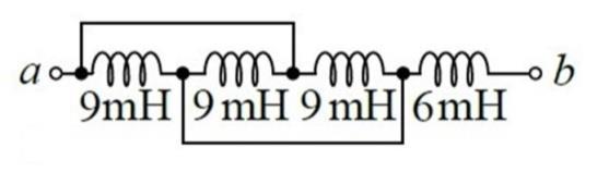 選擇題 共 50 題, 每題 2 分, 共 00 分. 如 圖 所示, 各電感之間無互感存在, 則 b 兩端之總電感值為多少? (A)5mH (B)2mH (C)9mH (D)4.5mH 圖 圖 2 2. 如 圖 2 所示, 若開關 S 閉合時 t 0, 則 t 0的電流 it () 為何?