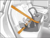 儿童安全保护 205 如果儿童没有按照法律规定乘车, 要特别注意这一点 坐姿不正确, 侧面安全气囊触发时可能导致受伤在侧面安全气囊触发时, 儿童可能被气囊击中头部并造成重伤 第 204 页, 图 258 坐姿正确, 儿童受到儿童座椅的保护用适合其年龄的儿童座椅将儿童正确固定 ( 约束 ) 在后座椅上 第 204 页, 图 259 在儿童与侧面安全气囊的弹出区域之间有足够的空间 如果发生交通事故,
