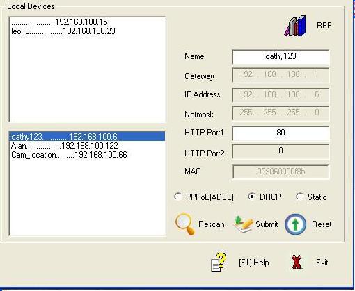 5. 1. ipedit.exe : 9060A-SL RJ45 A. : IPEDIT IP Products 9XXX, 9100A Cam-location. 1. IP,,,IP,, HTTP 1, HTTP 2 MAC.
