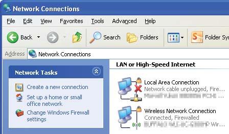[Wireless Network Connection ()] LAN