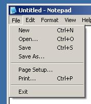 Saving Once you have already saved a file, clicking Save will save it with the same name.