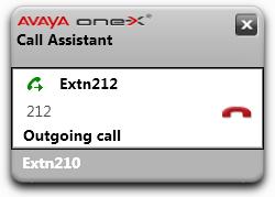 12.13.1 显示通话记录 要显示通话记录 请执行以下操作 1. 右键单击 one-x C all A ssistant 图标 然后选择 通话记录 此外 也可以按 Ctrl+Shift+G 默认热键 2.