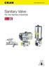 TABE OF CONTENTS 目录 3 BV-SC/DR Series Sanitary Pneumatic Ball Valve with igh platform 卫生级气动高平台球阀 4 BV-M Series Sanitary Manual Ball Valve with igh pla