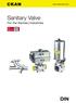 TABE OF CONTENTS 目录 3 BV-SC/DR Series Sanitary Pneumatic Ball Valve with igh platform 卫生级气动高平台球阀 4 BV-M Series Sanitary Manual Ball Valve with igh pla
